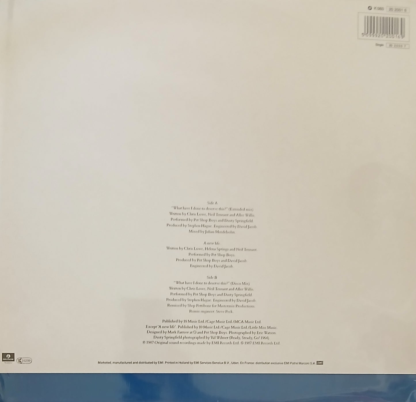 PET SHOP BOYS - WHAT HAVE I DONE TO DESERVE THIS | 12" MAXI SINGLE USADO