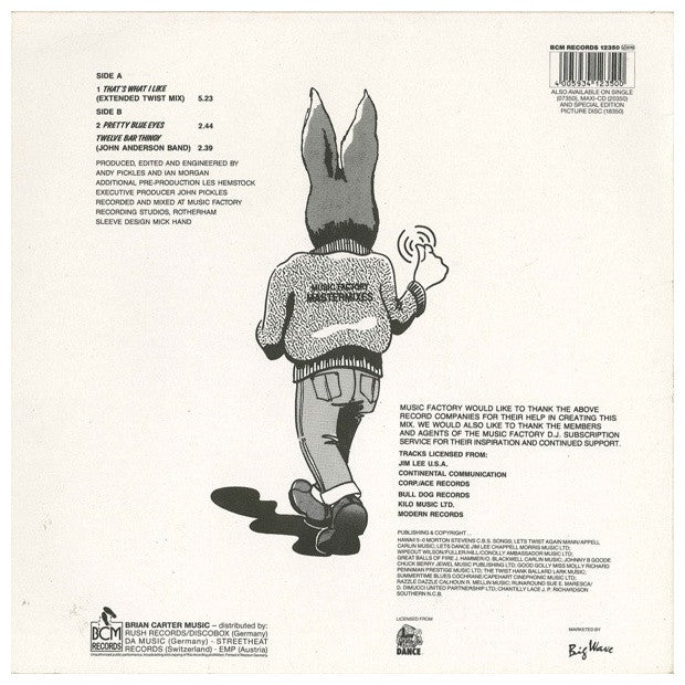 JIVE BUNNY AND THE MASTERMIXERS - THAT S WHAT I LIKE (EXTENDED TWIST MIX) | 12" MAXI SINGLE VINILO USADO