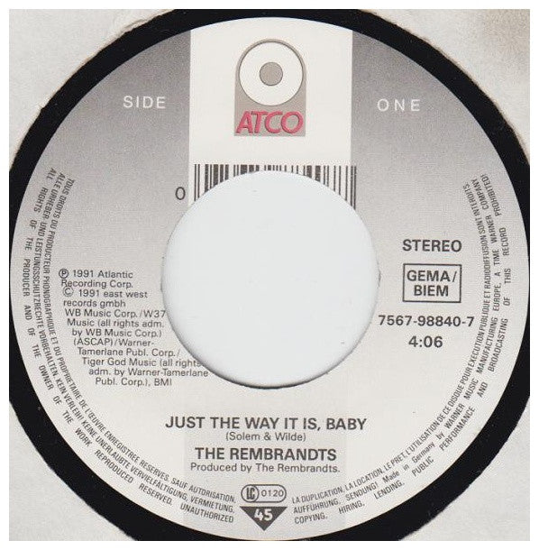 REMBRANDTS - JUST THE WAY IT IS, BABY | 7" SINGLE USADO