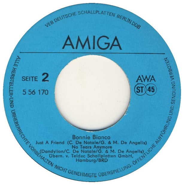 BONNIE BIANCO - STAY (EP) | 7" SINGLE USADO