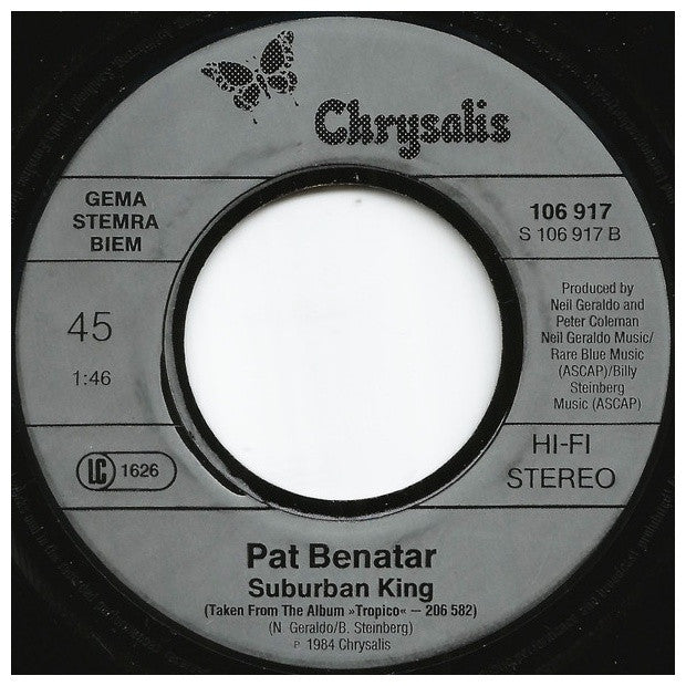 PAT BENATAR - WE BELONG | 7 SINGLE USADO