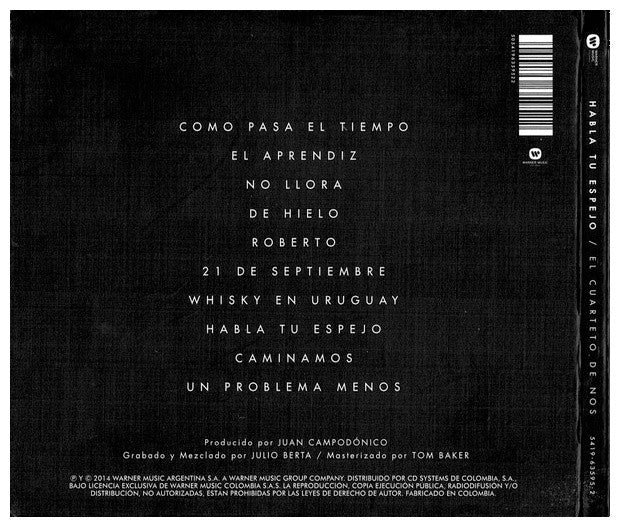 CUARTETO DE NOS - HABLA TU ESPEJO (DIGIPACK) | CD