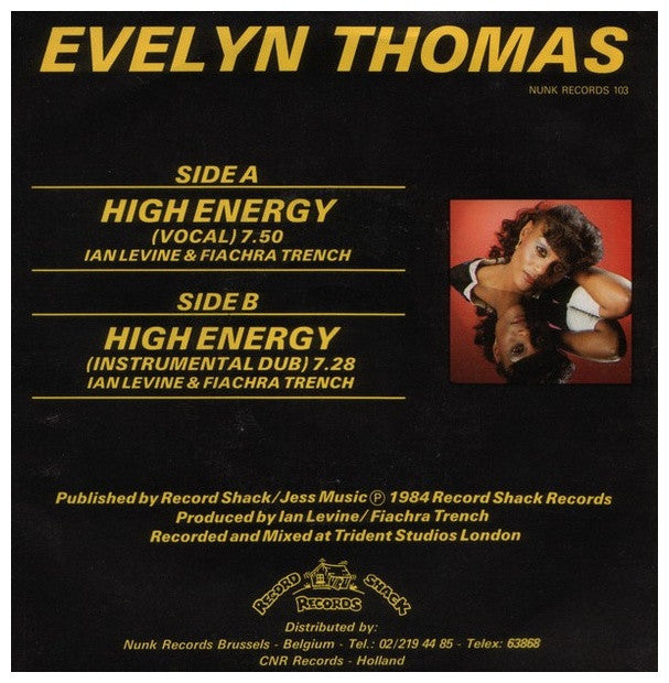 EVELYN THOMAS - HIGH ENERGY | 7" SINGLE USADO