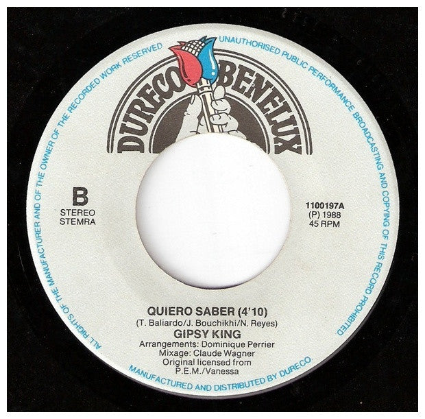 GIPSY KINGS - BAMBOLEO | 7" SINGLE USADO