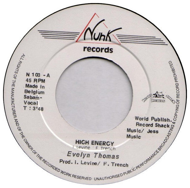EVELYN THOMAS - HIGH ENERGY | 7" SINGLE USADO