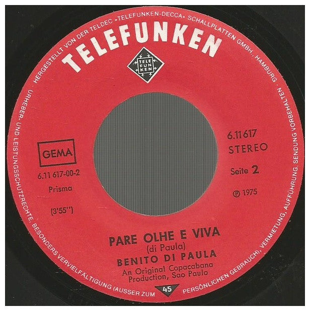BENITO DI PAULA - CHARLIE BROWN | 7" SINGLE USADO