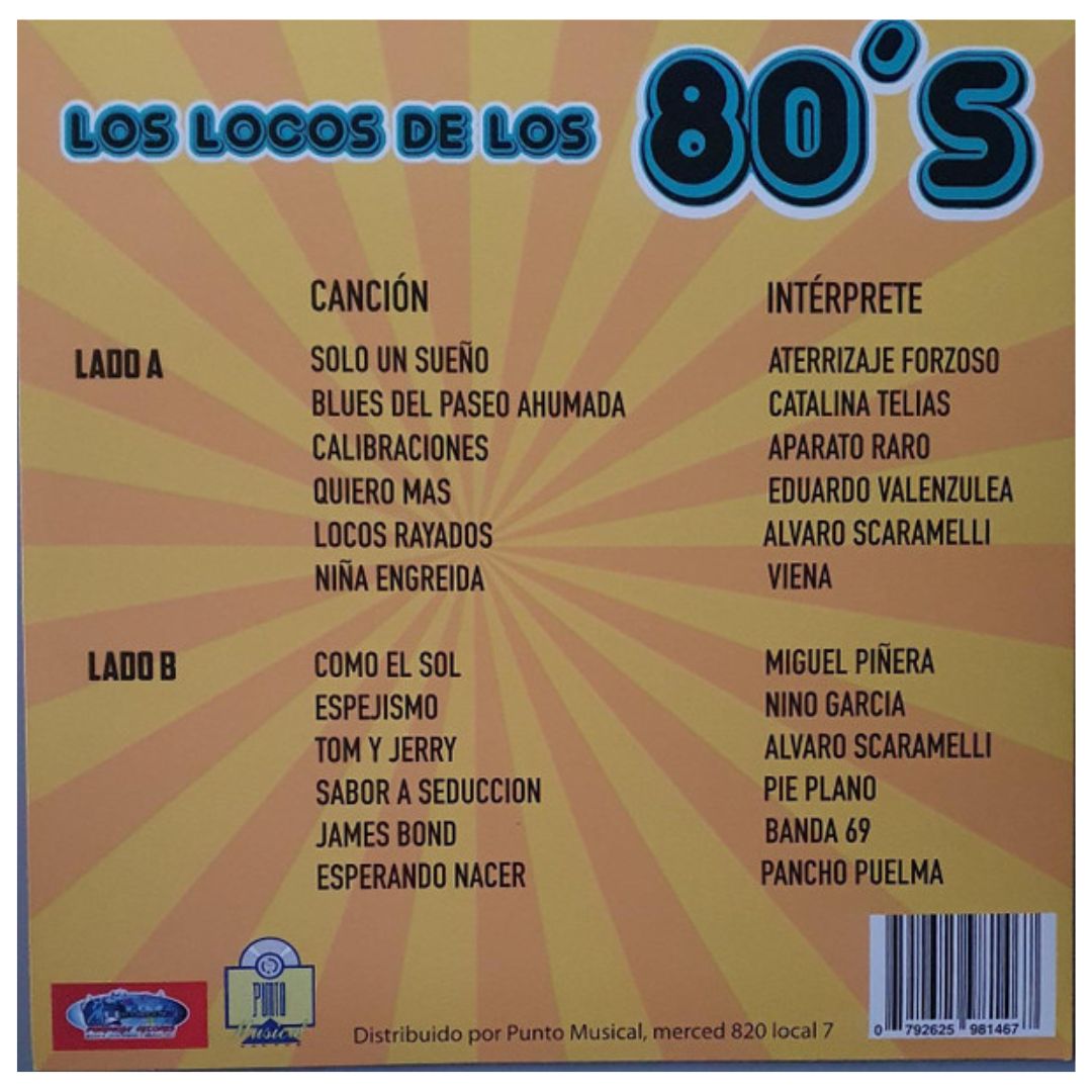 LOS LOCOS DE LOS 80'S - VARIOS | VINILO ABIERTO