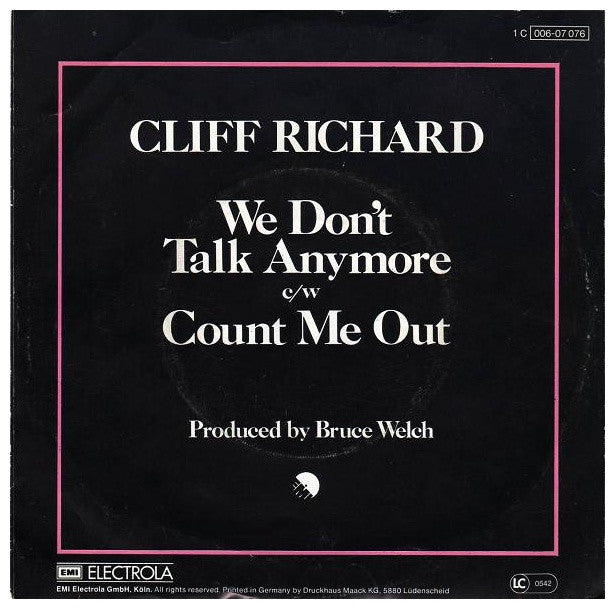 CLIFF RICHARD - WE DON T TALK ANYMORE | 7" SINGLE USADO