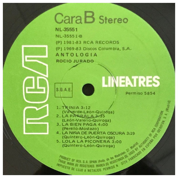 ROCIO JURADO - ANTOLOGIA | VINILO USADO