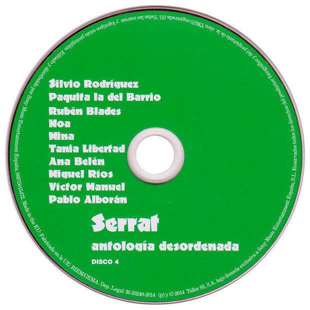 JOAN MANUEL SERRAT - ANTOLOGIA DESORDENADA (4CD) | CD