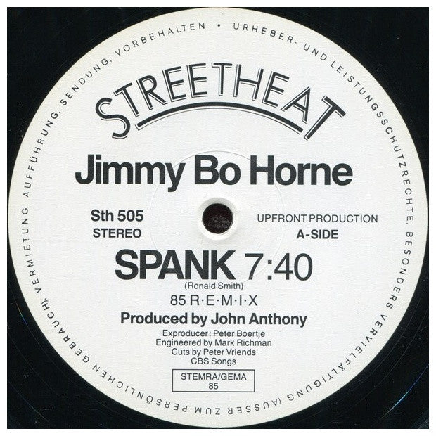 JIMMY "BO" HORNE - SPANK | 12" MAXI SINGLE VINILO USADO