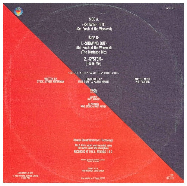 MEL & KIM - SHOWING OUT | 12" MAXI SINGLE VINILO USADO