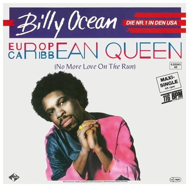 BILLY OCEAN - EUROPEAN QUEEN (GREEN VINYL) | 12" MAXI SINGLE USADO