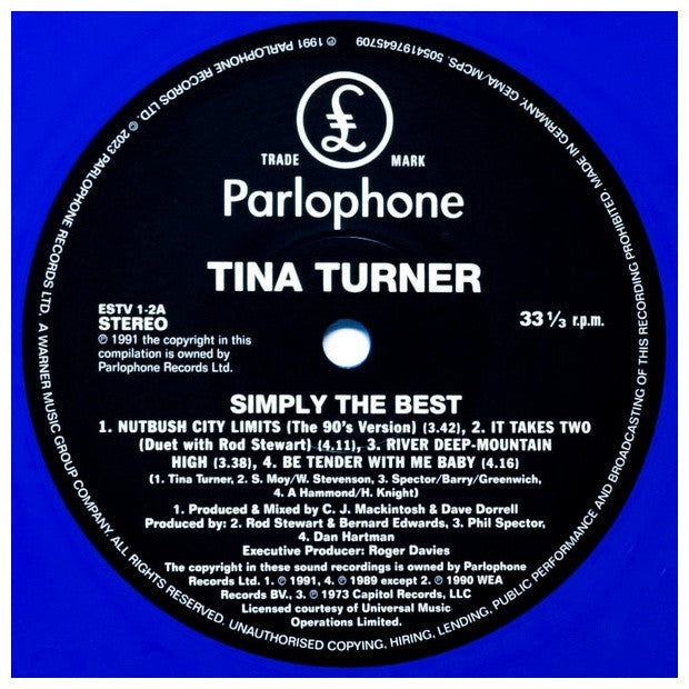 TINA TURNER - SIMPLY THE BEST (BLUE VINYL) (2LP) | VINILO
