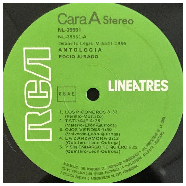 ROCIO JURADO - ANTOLOGIA | VINILO USADO