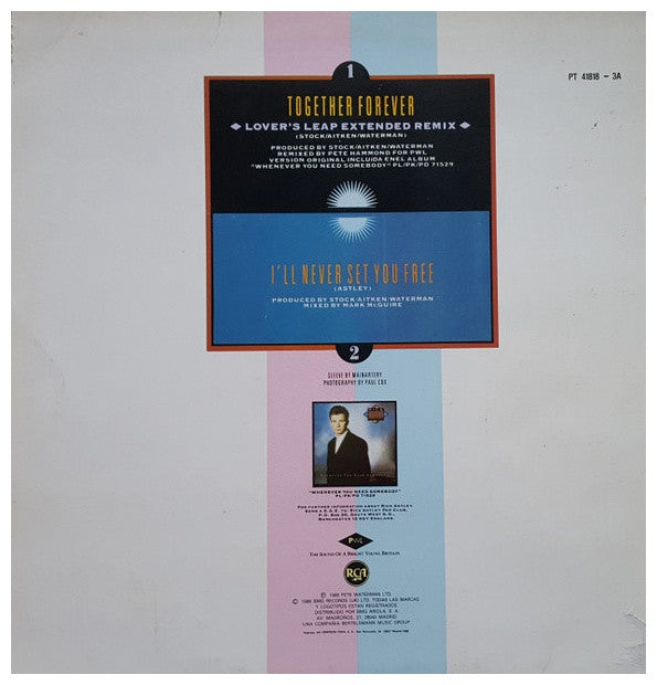 RICK ASTLEY - TOGETHER FOREVER | 12" MAXI SINGLE VINILO USADO