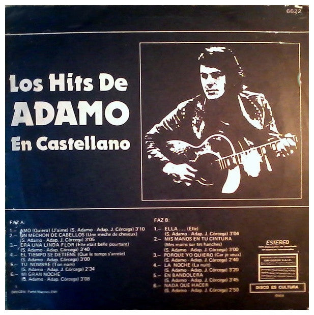 ADAMO - LOS HITS DE ADAMO EN CASTELLANO | VINILO USADO