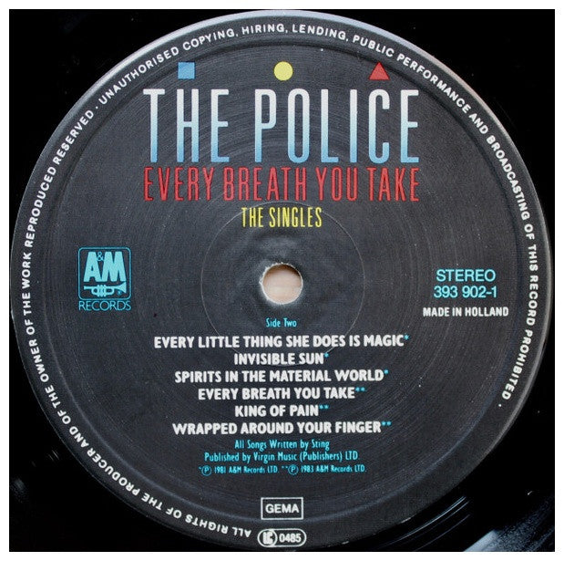 POLICE - EVERY BREATH YOU TAKE: THE SINGLES | VINILO USADO