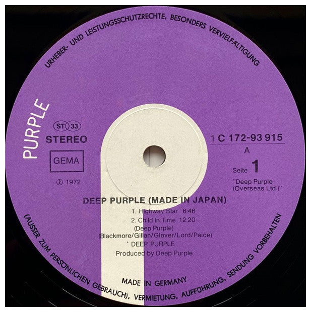 DEEP PURPLE - MADE IN JAPAN (2LP) | VINILO USADO
