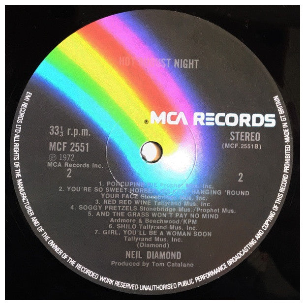 NEIL DIAMOND - HOT AUGUST NIGHT (2LP) | VINILO USADO