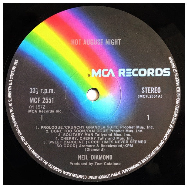 NEIL DIAMOND - HOT AUGUST NIGHT (2LP) | VINILO USADO