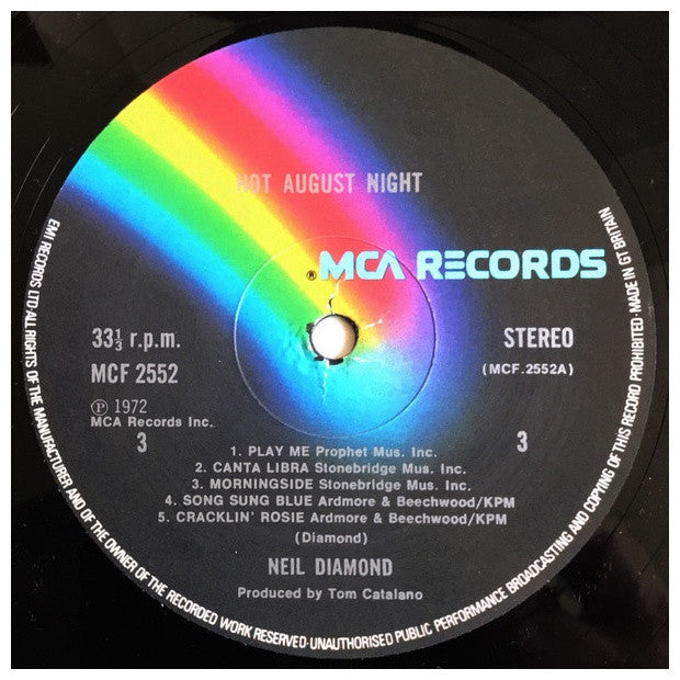 NEIL DIAMOND - HOT AUGUST NIGHT (2LP) | VINILO USADO