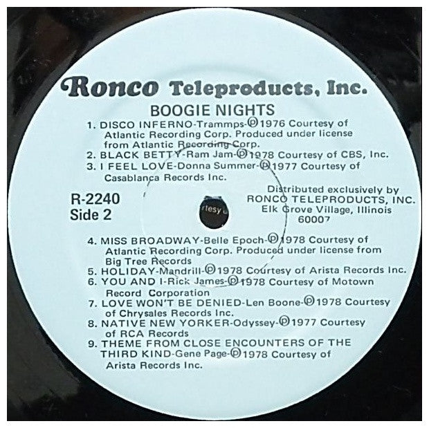 BOOGIE NIGHTS - 18 TOP DISCO HITS | VINILO USADO