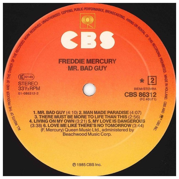 FREDDIE MERCURY - MR. BAD GUY | VINILO USADO