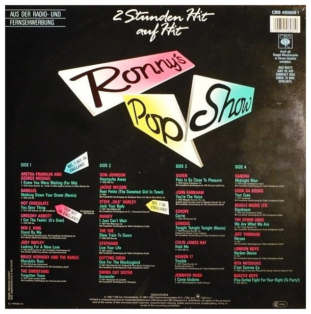 RONNY S POP SHOW - VARIOUS ARTIST (2LP) | VINILO USADO