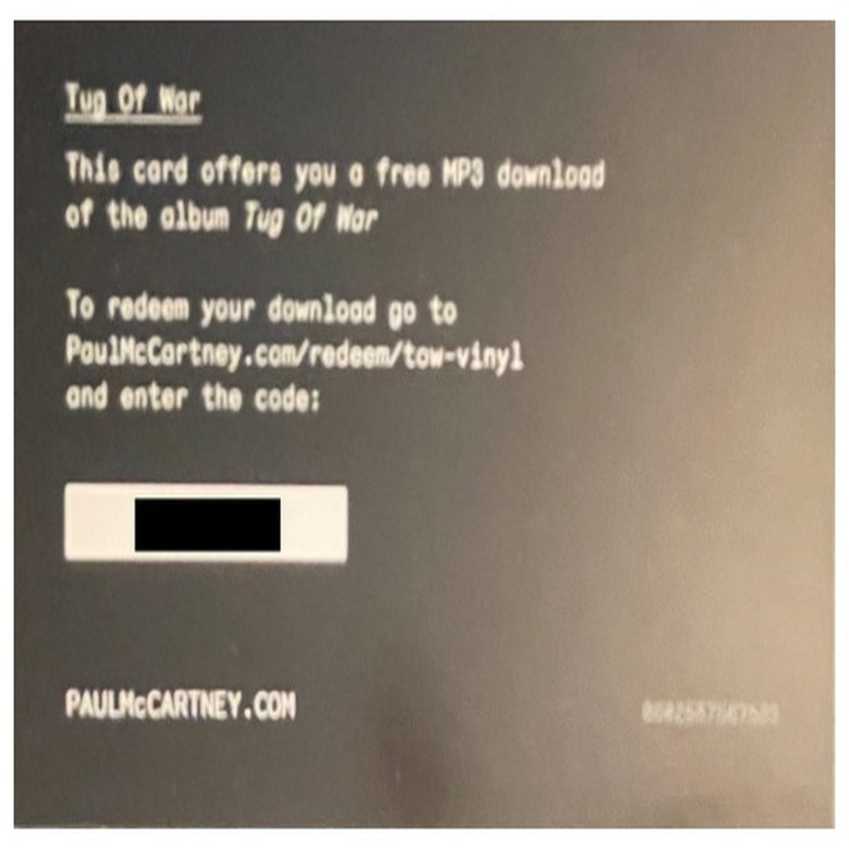 PAUL McCARTNEY - TUG OF WAR | VINILO