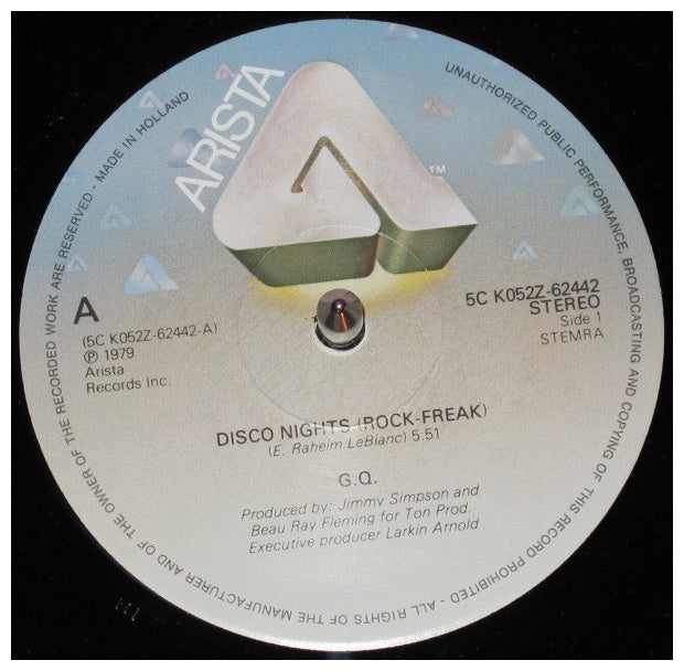 G.Q. - DISCO NIGHTS (ROCK-FREAK) | 12" MAXI SINGLE VINILO USADO