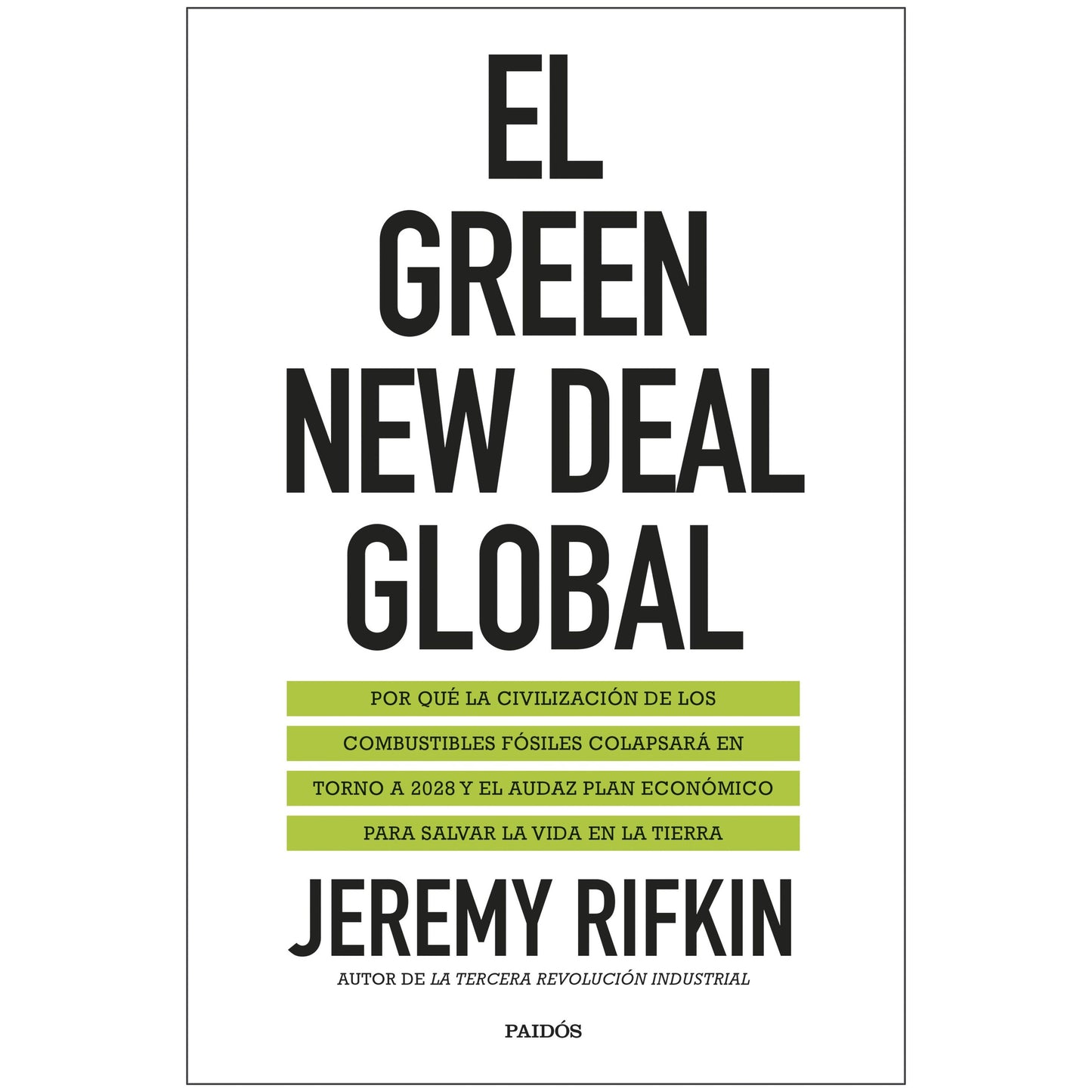 EL GREEN NEW DEAL GLOBAL (TAPA RÚSTICA) - JEREMY RIFKIN | LIBRO