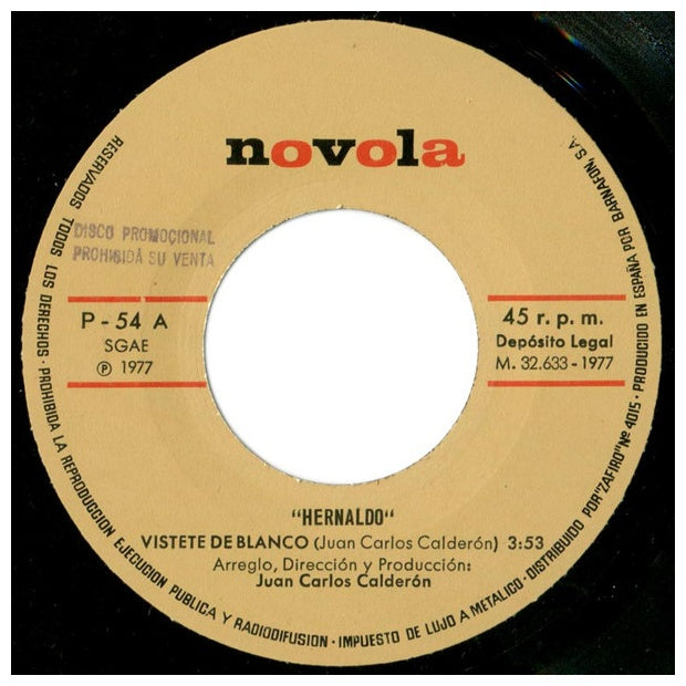 HERNALDO - VISTETE DE BLANCO | 7" SINGLE USADO