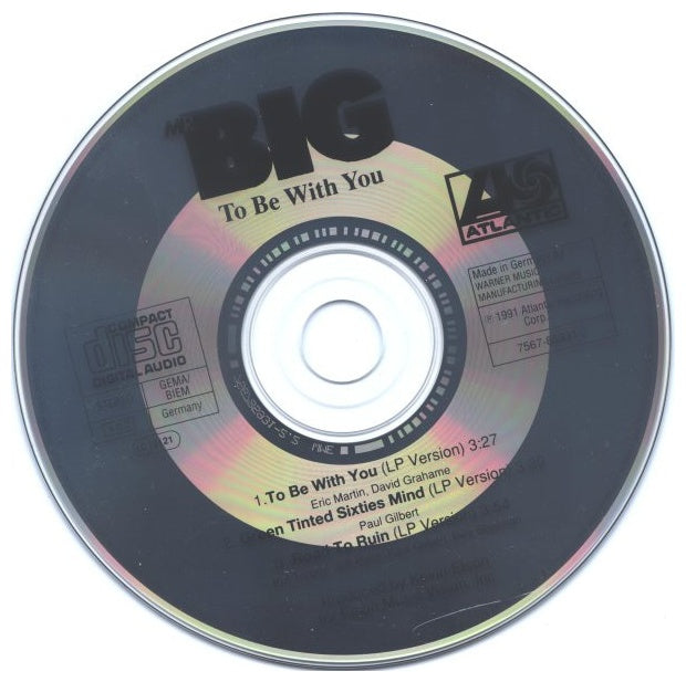 MR. BIG - TO BE WITH YOU | CD SINGLE USADO