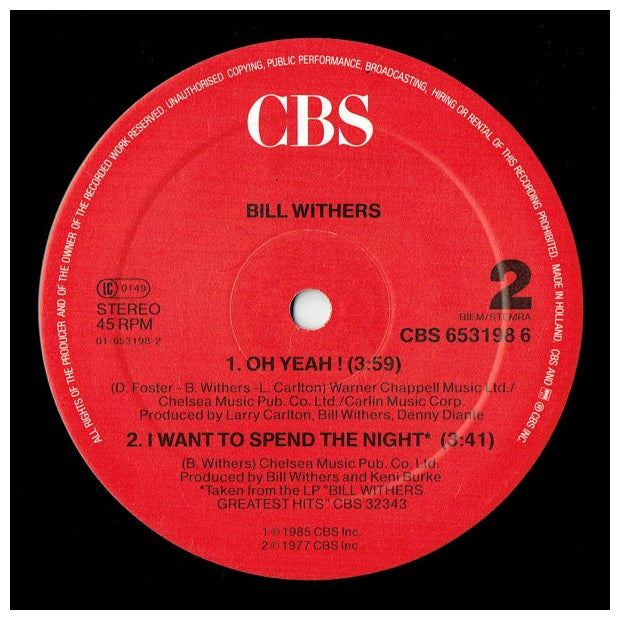 BILL WITHERS - AIN´T NO SUNSHINE | 12" MAXI SINGLE USADO
