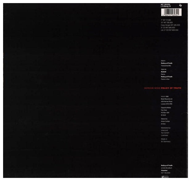 DEPECHE MODE - POLICY OF TRUTH | 12" MAXI SINGLE VINILO USADO