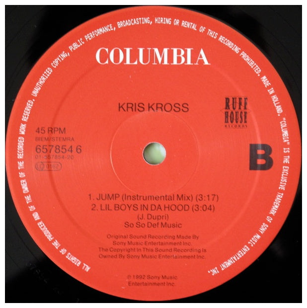 KRISS KROSS - JUMP | 12" MAXI SINGLE VINILO USADO
