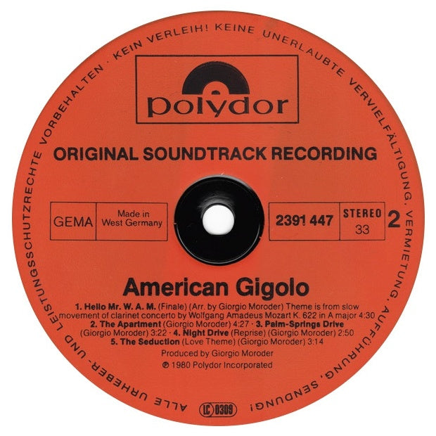 AMERICAN GIGOLO - O.S.T. | VINILO USADO