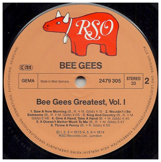 BEE GEES - GREATEST VOL. 1 1967-1974 (2LP) | VINILO USADO
