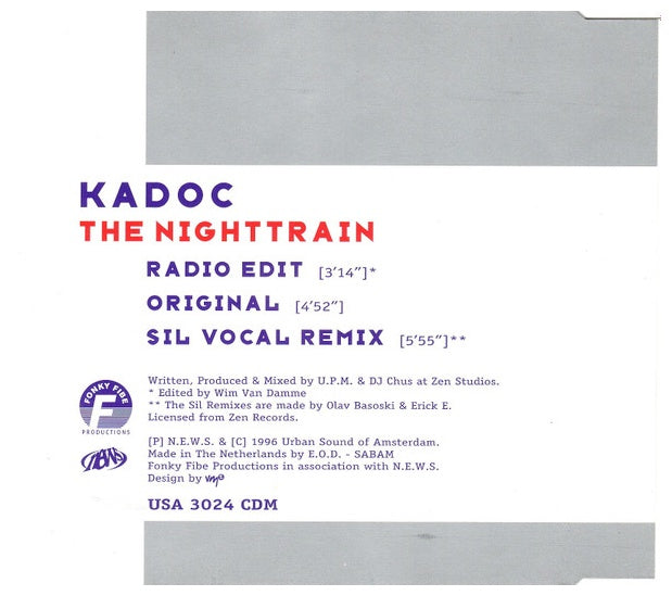 KADOC - NIGHTRAIN | CD SINGLE USADO