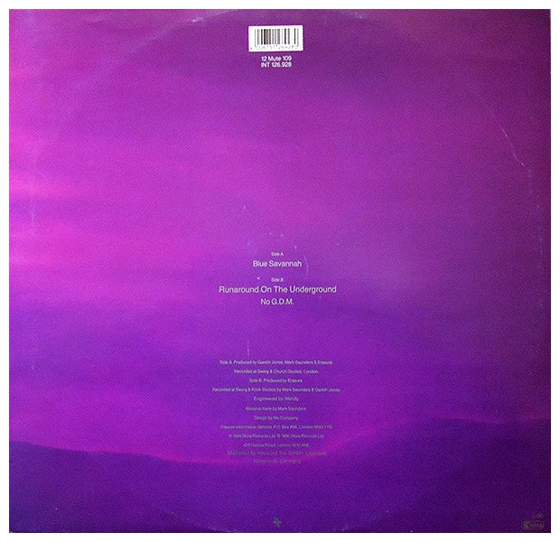 ERASURE - BLUE SAVANNAH | 12" MAXI SINGLE VINILO USADO