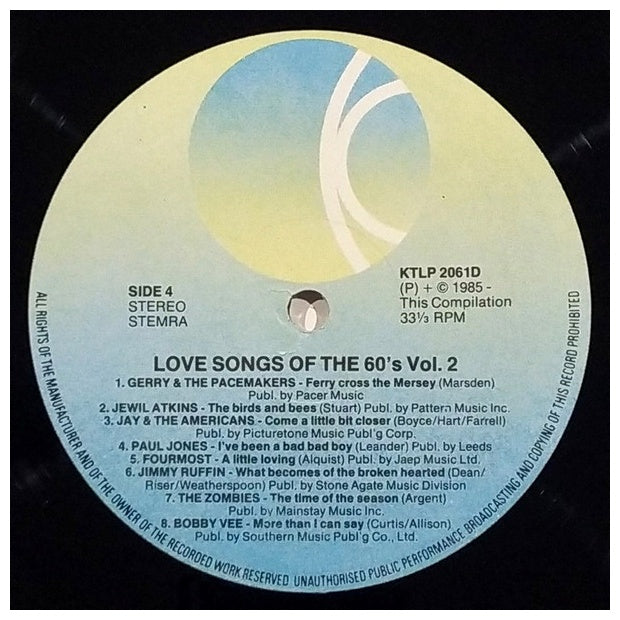 LOVE SONGS OF THE 60S - VARIOUS ARTIST - VOL.2 (2LP) | VINILO USADO