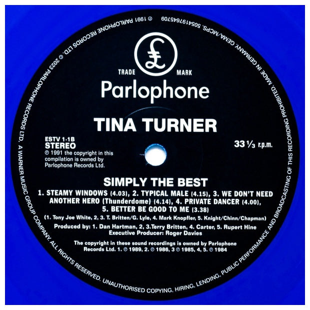 TINA TURNER - SIMPLY THE BEST (BLUE VINYL) (2LP) | VINILO