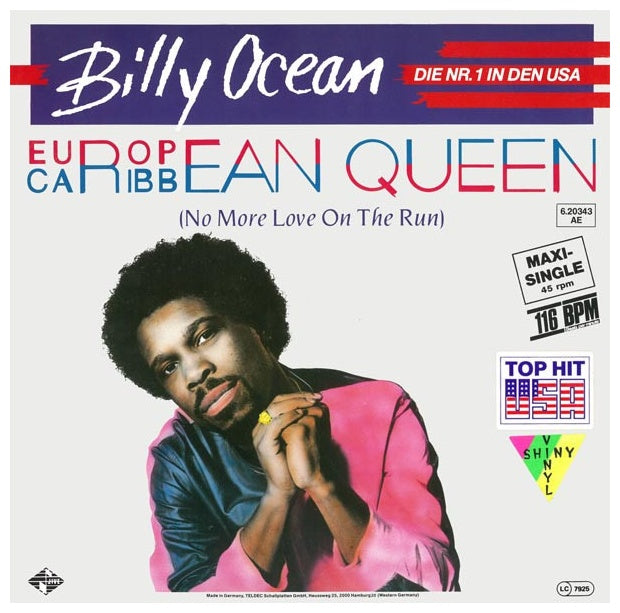 BILLY OCEAN - EUROPEAN QUEEN (GREEN VINYL) | 12" MAXI SINGLE USADO