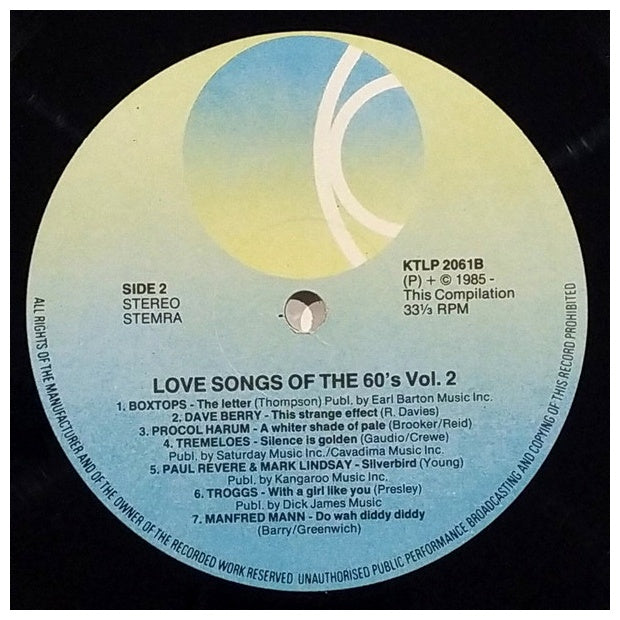 LOVE SONGS OF THE 60S - VARIOUS ARTIST - VOL.2 (2LP) | VINILO USADO