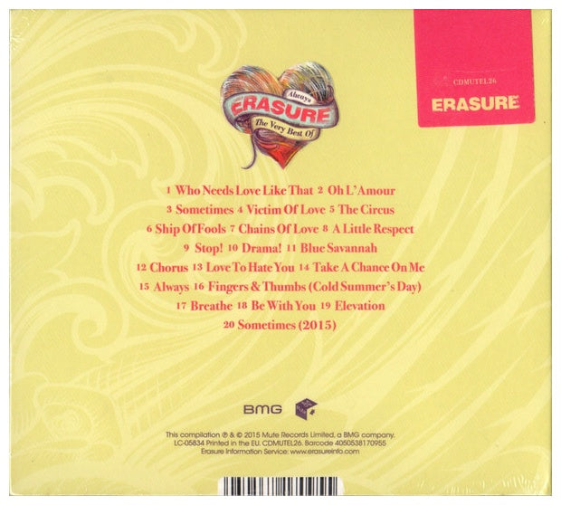 ERASURE - ALWAYS: THE VERY BEST | CD