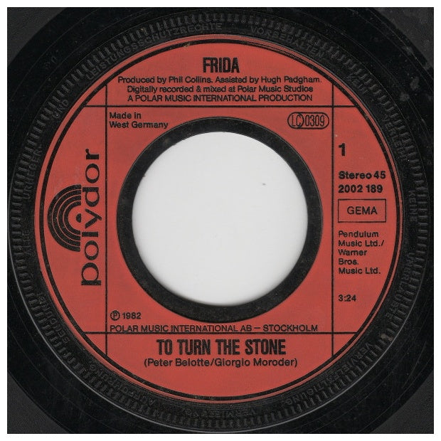 FRIDA - TO TURN THE STONE | 7" SINGLE USADO