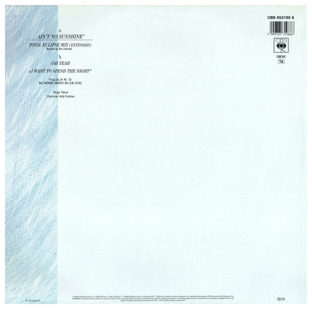 BILL WITHERS - AIN´T NO SUNSHINE | 12" MAXI SINGLE USADO