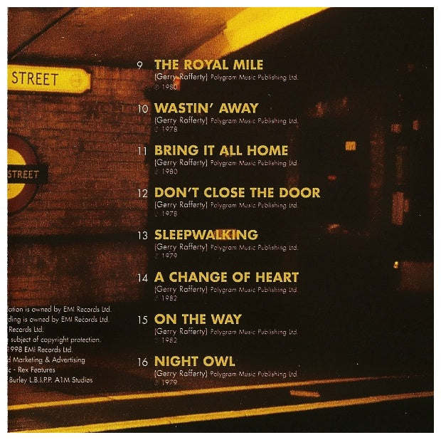 GERRY RAFFERTY - BAKER STREET THE BEST OF | CD