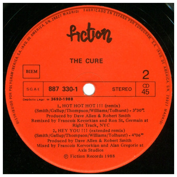 CURE - HOT HOT HOT | 12" MAXI SINGLE VINILO USADO